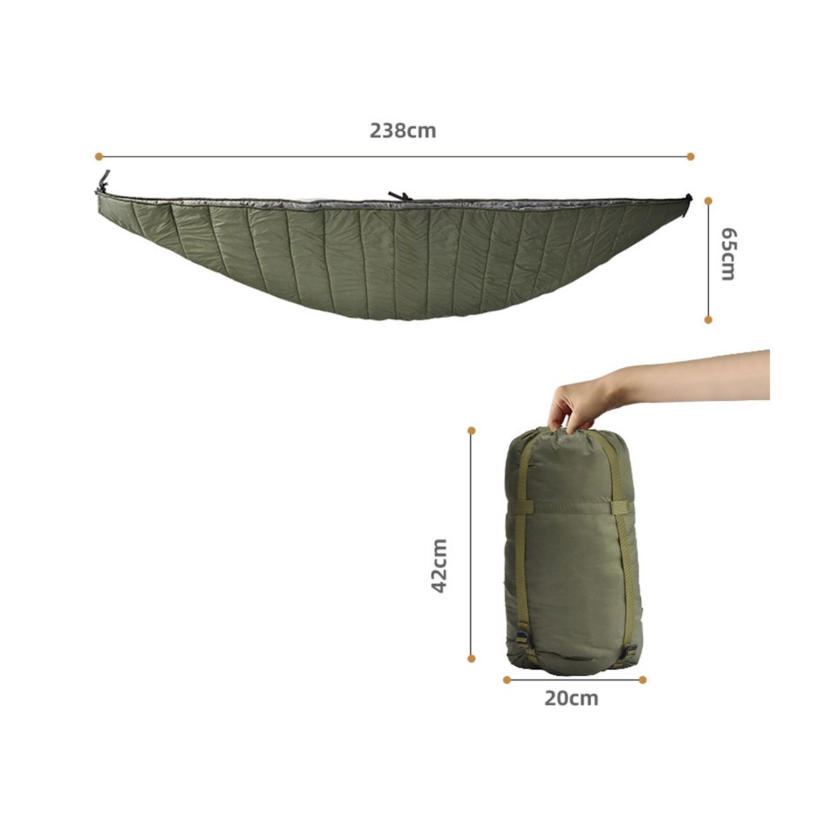 Ultralight Outdoor Camping Hammock Portable Warm Blanket Hammock Portable Outdoor Camping Sleeping Bag Hiking Travel