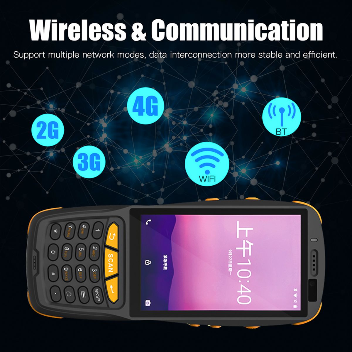 Android 9.0 Barcode Scanner PDA Handheld POS Terminal Inventory Machine
