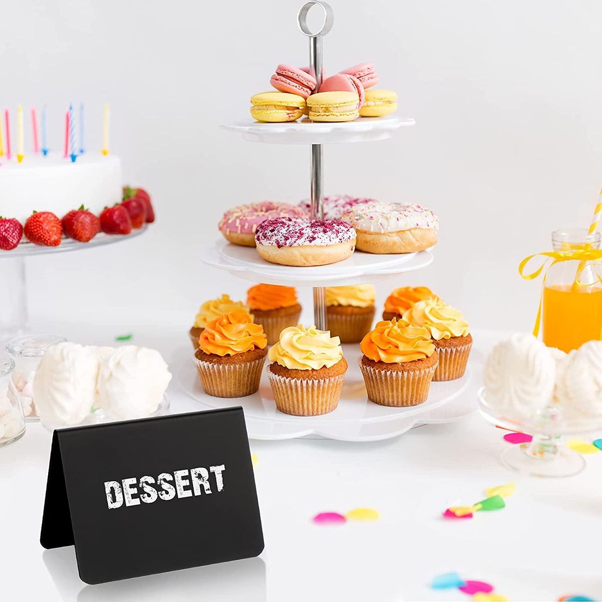 20 Pieces Mini Chalkboard Signs A-Shaped
