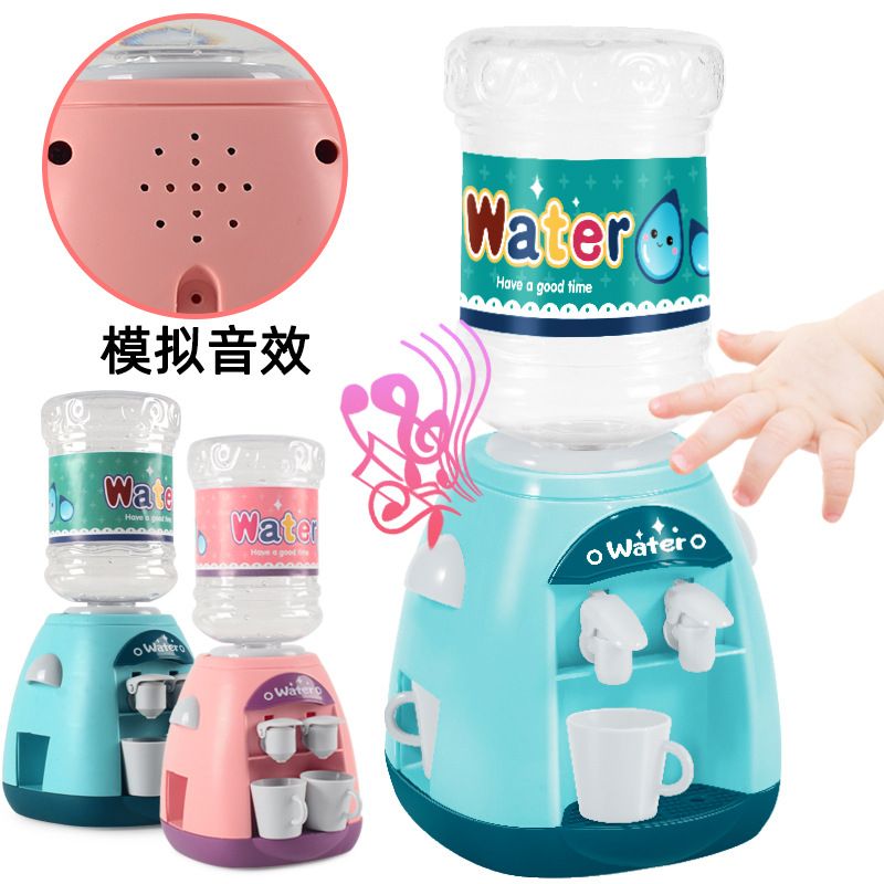 Mini Electric Water Juice Dispenser With Music Cute Portable Warm/Cool Water 2 In 1 Drinking Fountain Water Cooler For Kids