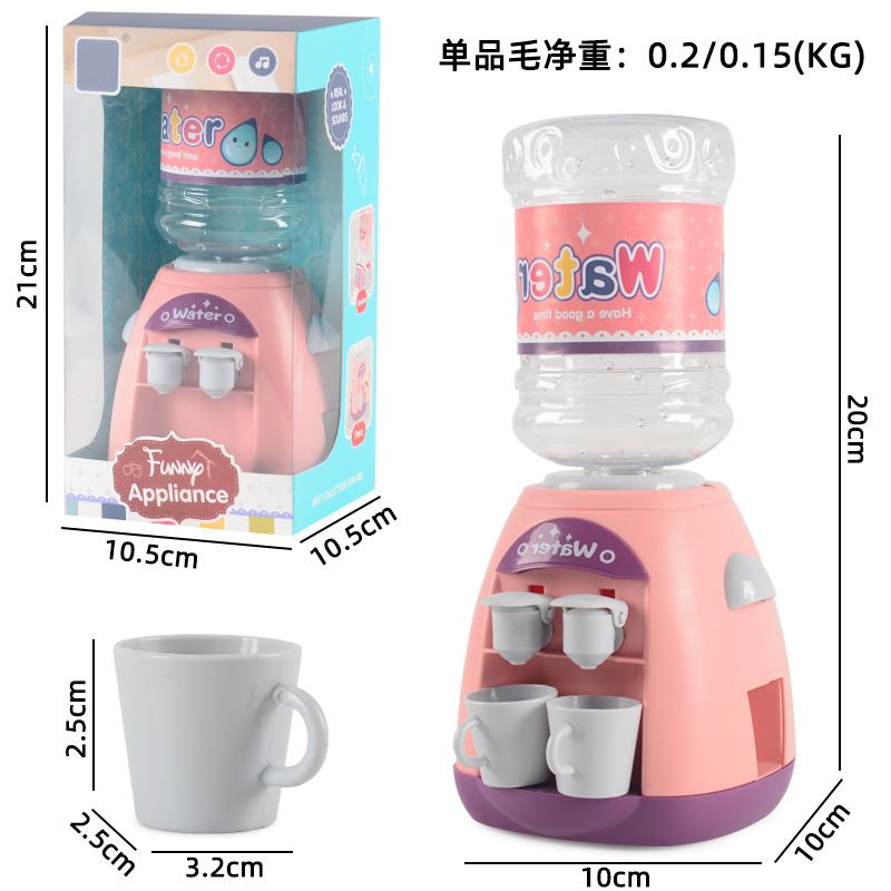 Mini Electric Water Juice Dispenser With Music Cute Portable Warm/Cool Water 2 In 1 Drinking Fountain Water Cooler For Kids