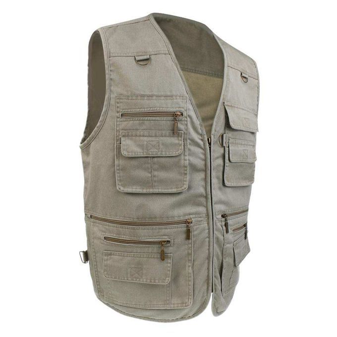 Men's Vest  Hunting Photography Multi-pocket Jacket Casual 3XL