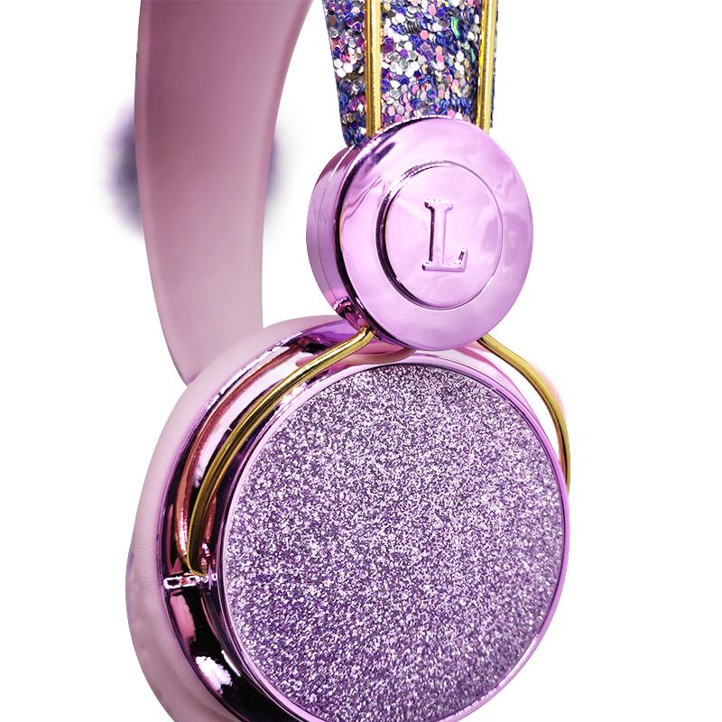 Pink Earbuds Cute Wired Headphone 3.5mm With Microphone Girls Music Earphone
