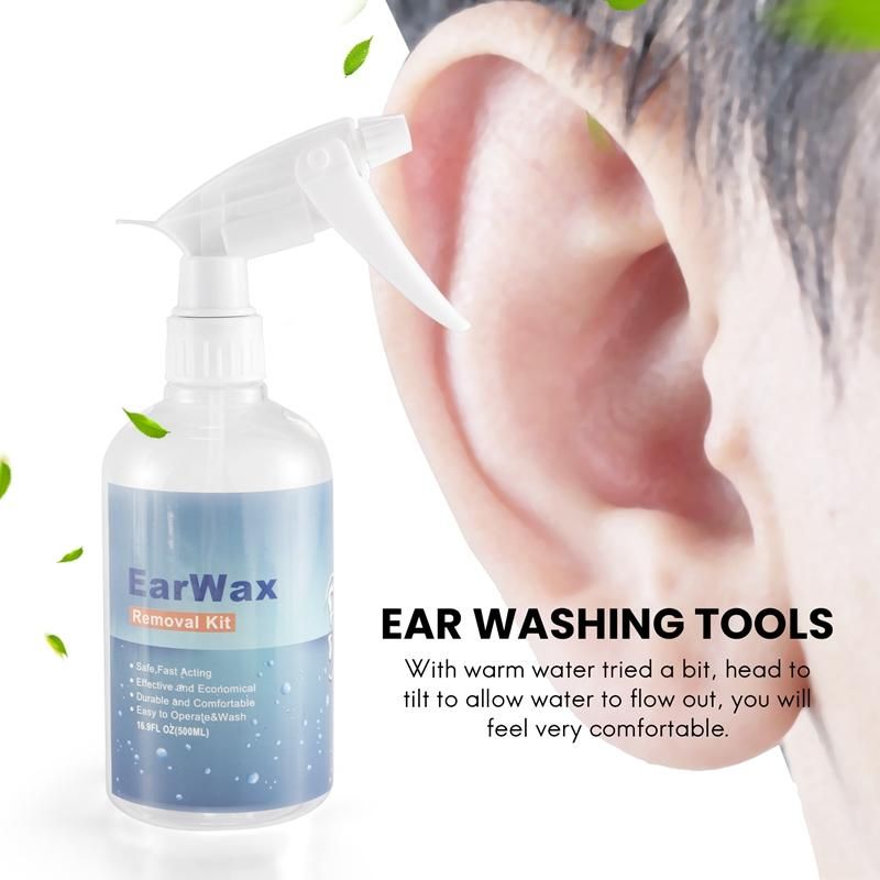 500ML Ear Irrigation Cleaning Kit Kit with Ear Washing Syringe Ear Care
