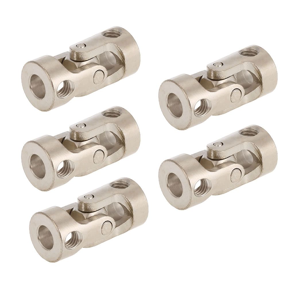 5pcs Stainless Steel 5 To 5mm Full Metal Universal Joint