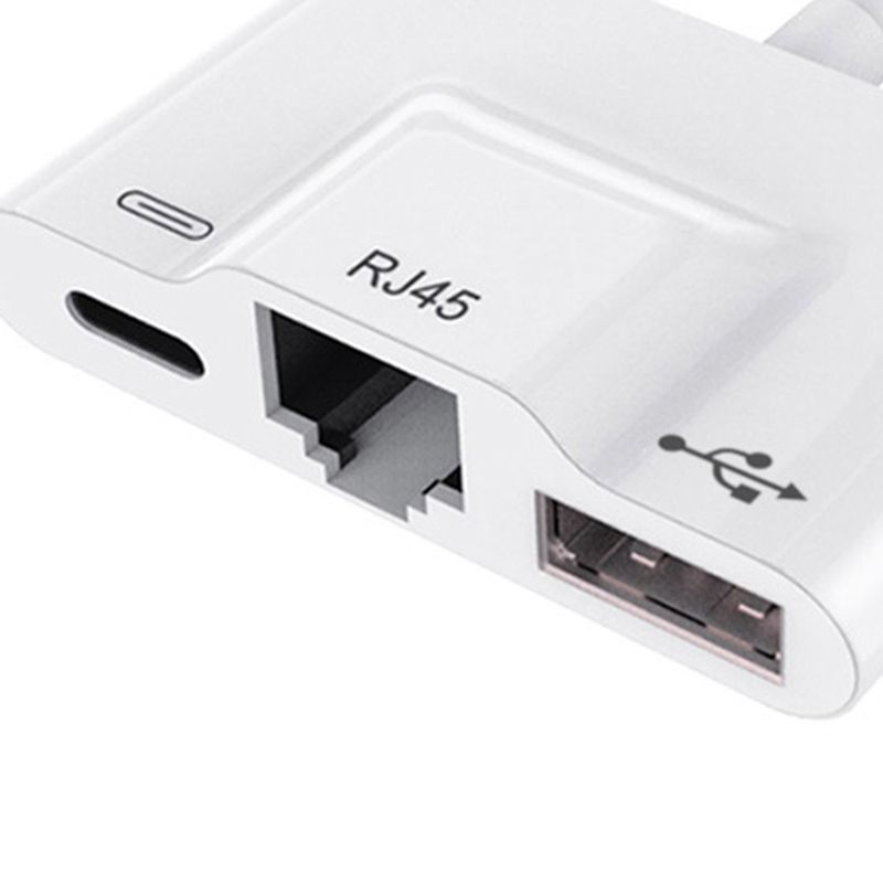 Ethernet Adapter Stable Transmission Fast Speed ABS 3 In 1