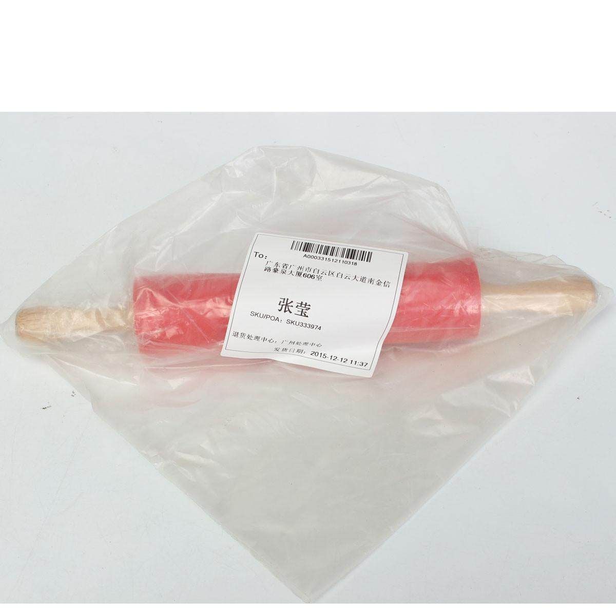 12" Wooden Flour Pastry Dough Handle Roller Kitchen Silicone Rolling Pin Stick