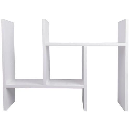 Wooden Desktop Bookshelf Desk Organizer Abjustable Book Magazine Stand Shelf Rack Bookcase Students Stationery Storage Holder