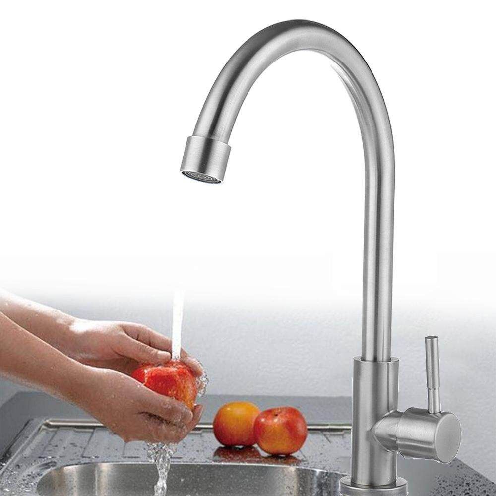304 Stainless Steel Faucet Large Vertical Water Tap With 50cm Double Head Tube