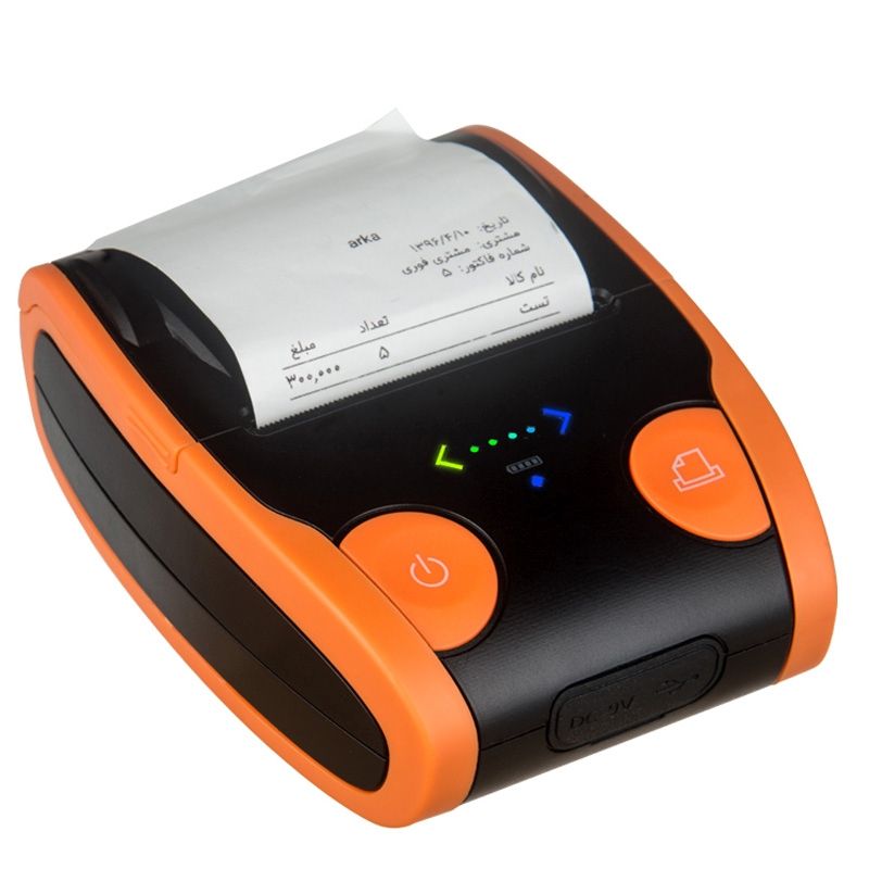 Portable 58mm Bluetooth POS Receipt Thermal Printer(Orange)