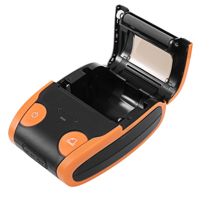 Portable 58mm Bluetooth POS Receipt Thermal Printer(Orange)