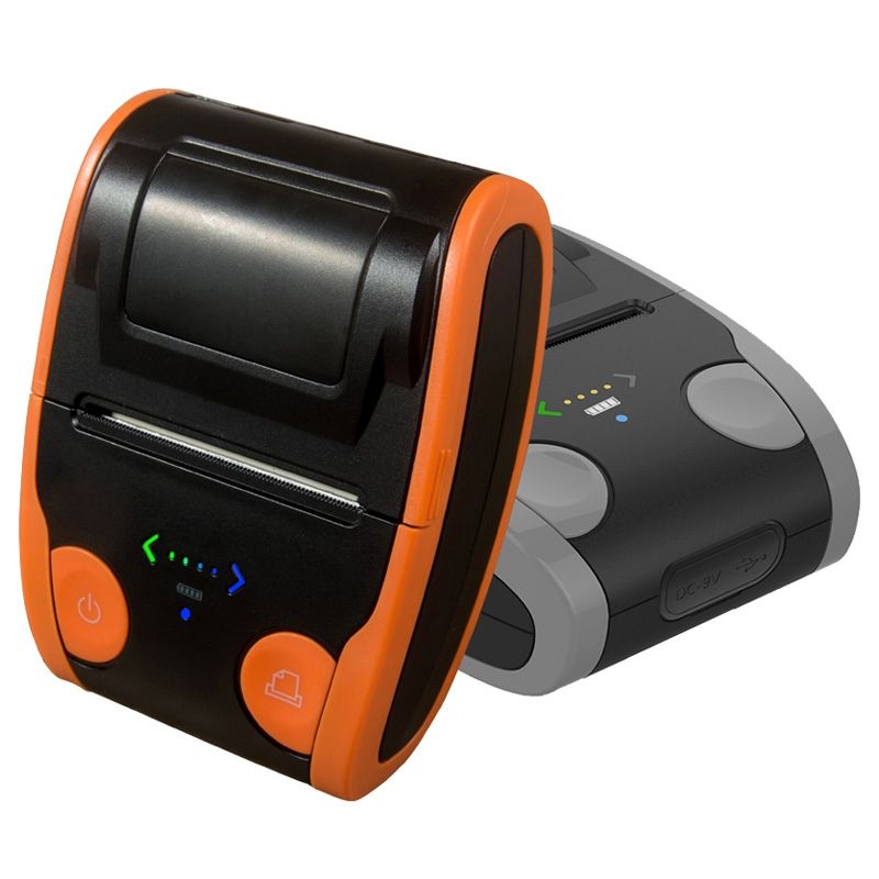 Portable 58mm Bluetooth POS Receipt Thermal Printer(Orange)