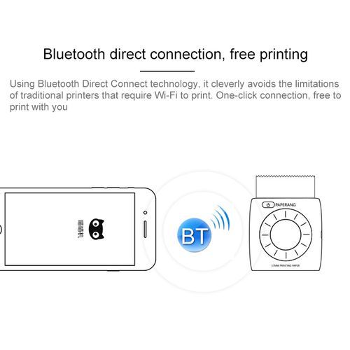 P2 Portable Bluetooth Printer Thermal Photo Phone Wireless Connection Printer