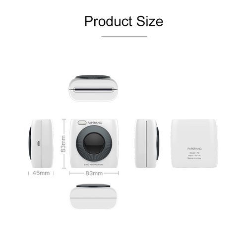P2 Portable Bluetooth Printer Thermal Photo Phone Wireless Connection Printer