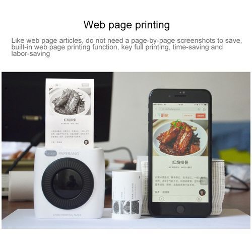 P2 Portable Bluetooth Printer Thermal Photo Phone Wireless Connection Printer