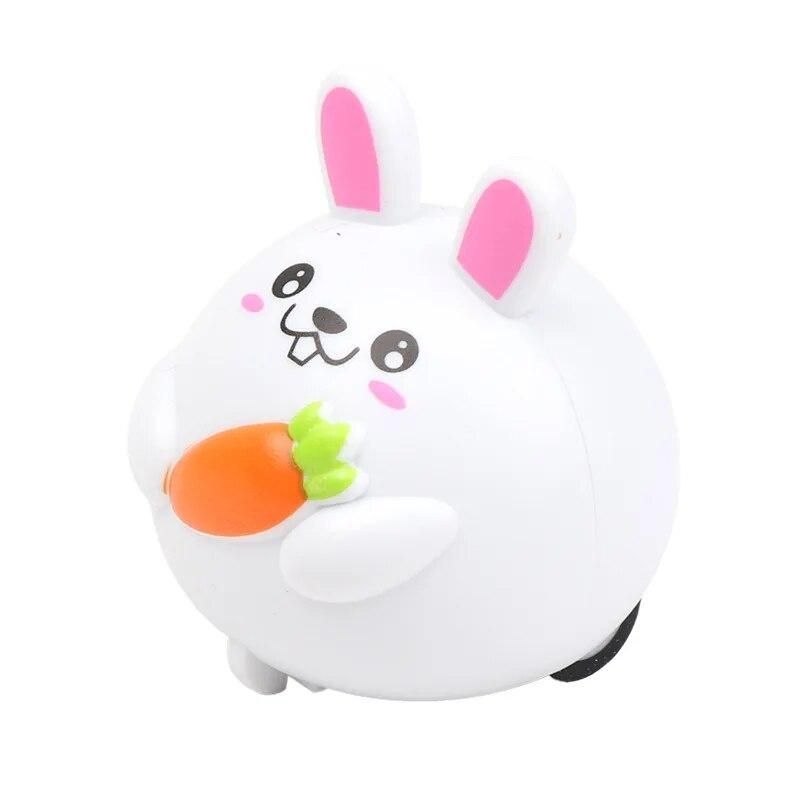 Children Pull Back Car Toys Creative Cartoon Animal Rabbit Mini Pull Back Car Toys Cartoon Animal Inertia Car Kids Birthday Gift