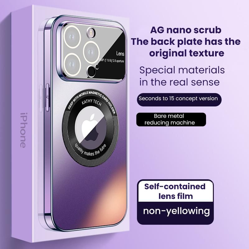 2023 New AG temper glass for MagSafe case for iPhone 13 Pro Max 14 slim matte shockproof armor cover cases for iPhone 14 Pro Max