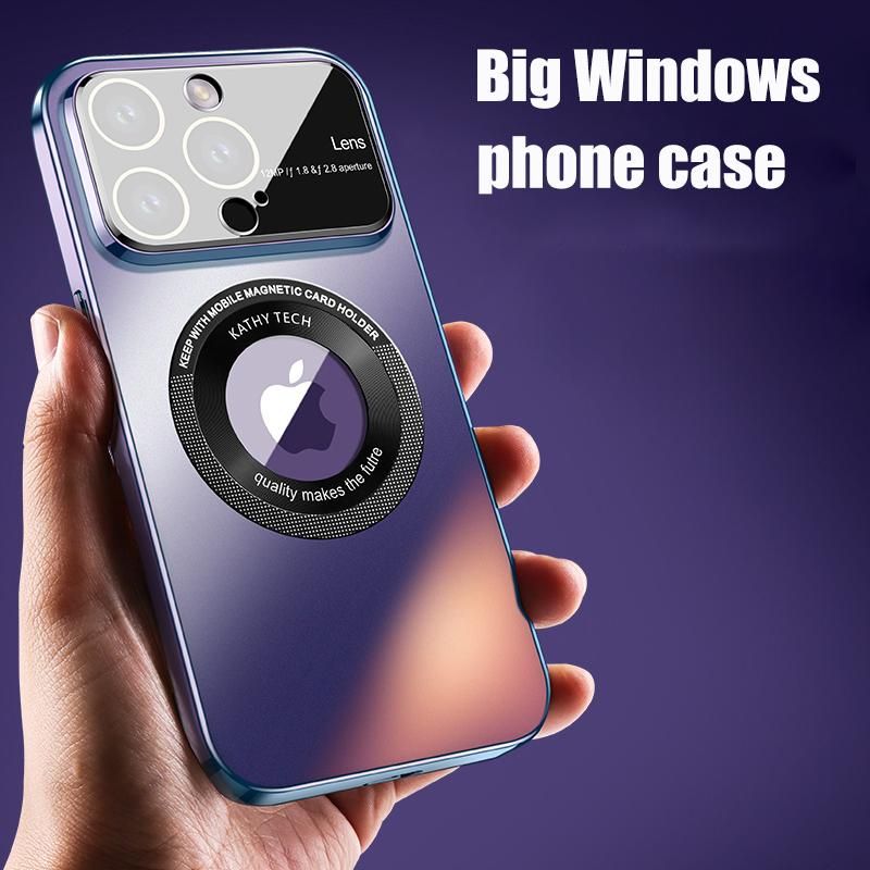 2023 New AG temper glass for MagSafe case for iPhone 13 Pro Max 14 slim matte shockproof armor cover cases for iPhone 14 Pro Max
