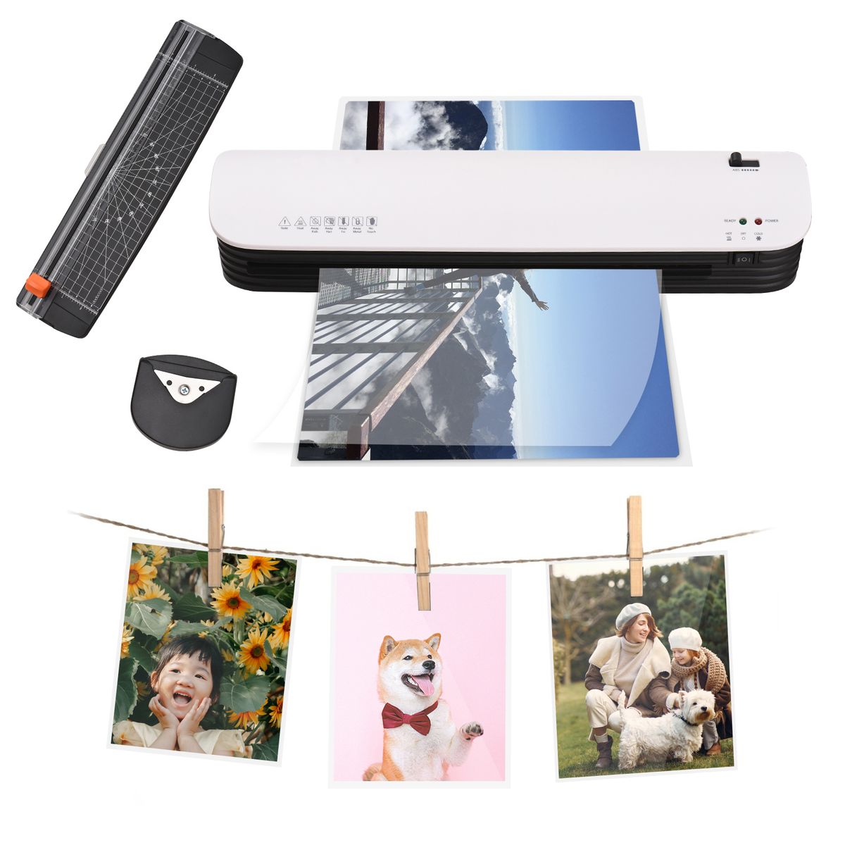 SL399 Laminator Machine Set A3 Size Hot And Cold Lamination