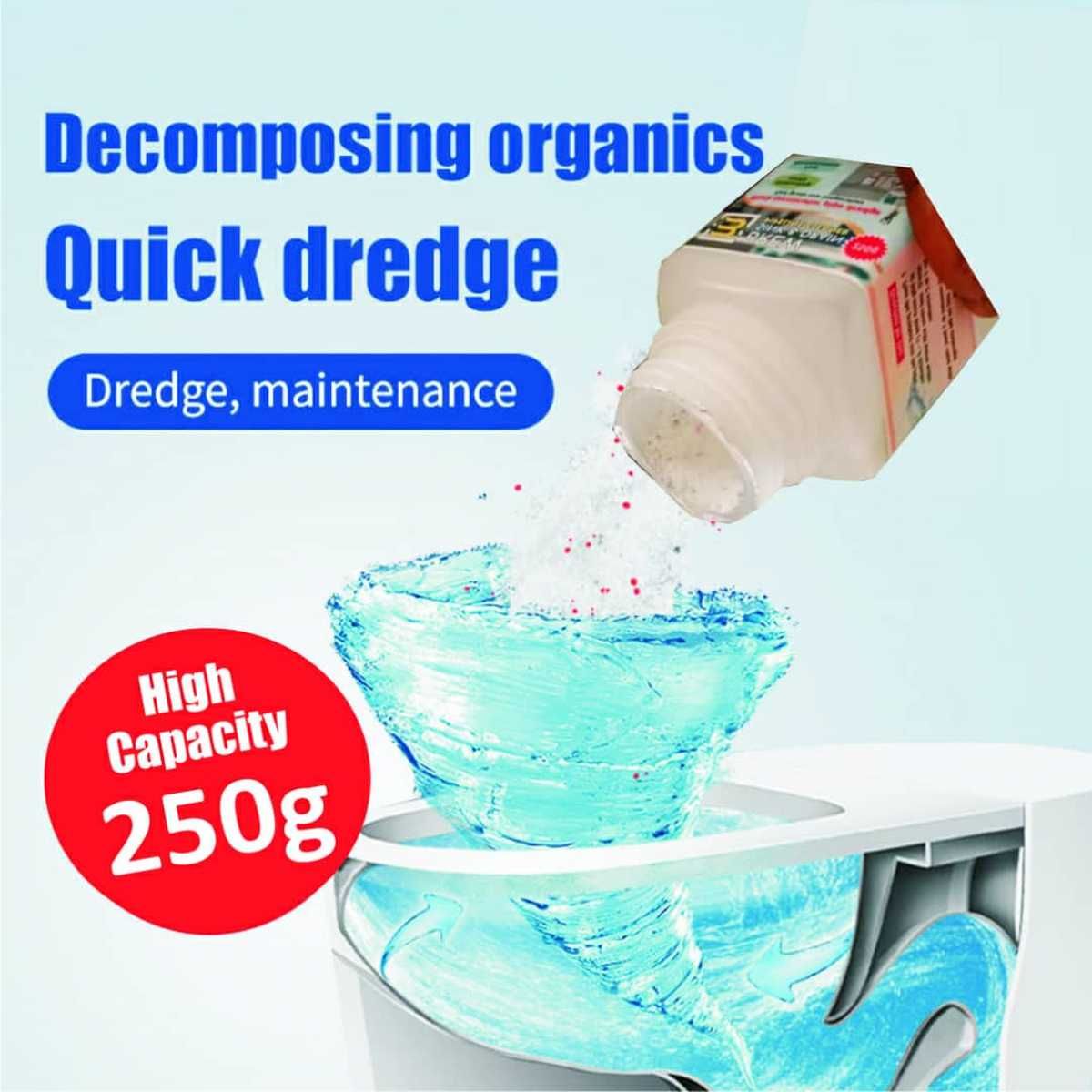 Kitchen/Toilet Drain Pipeline Dredge Cleaning Agent - 250g