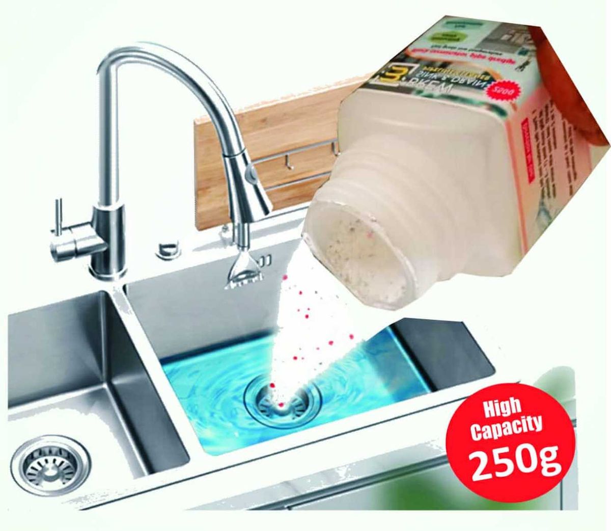 Kitchen/Toilet Drain Pipeline Dredge Cleaning Agent - 250g