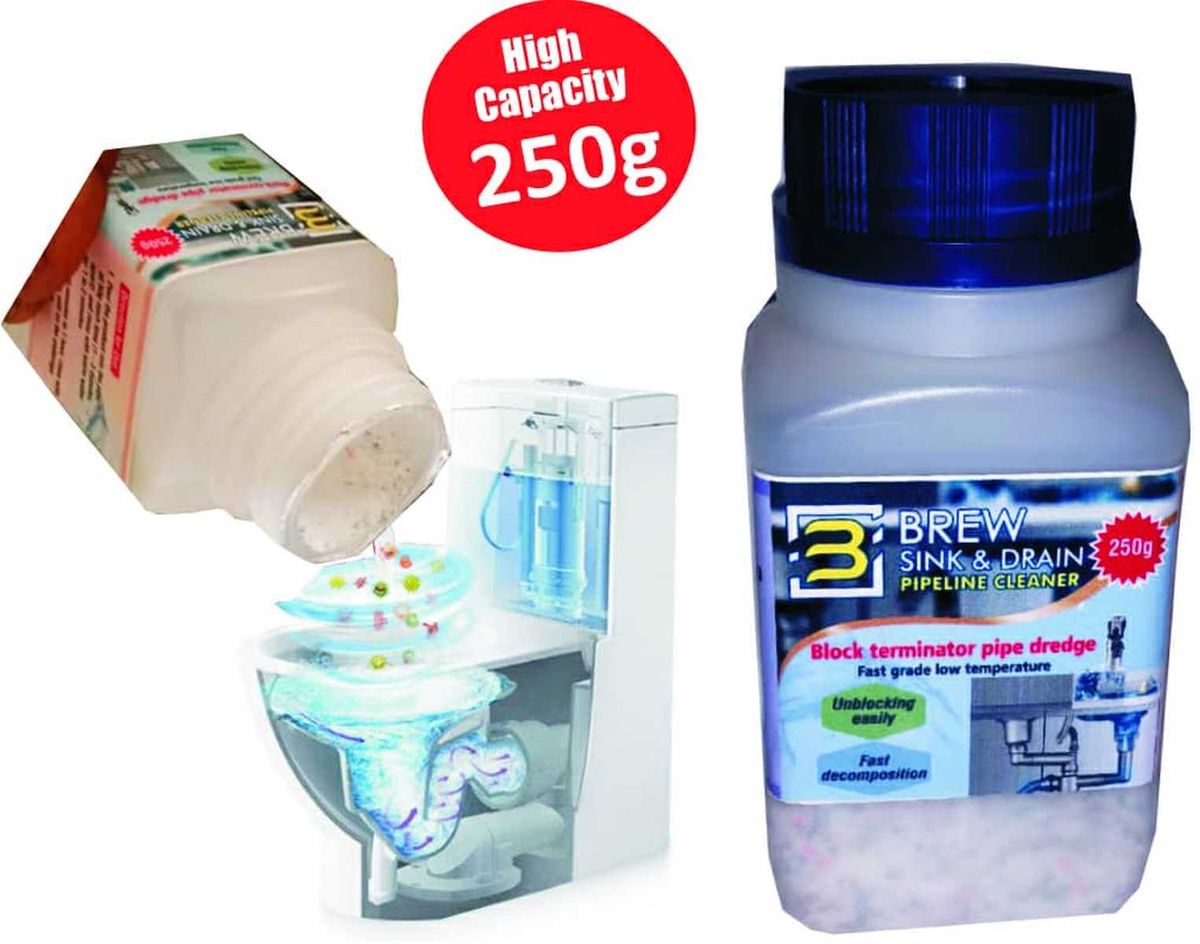 Kitchen/Toilet Drain Pipeline Dredge Cleaning Agent - 250g