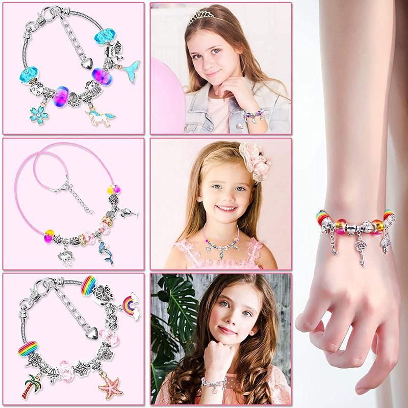 DIY Charms Bracelet Making Set Spacer Beads Pendant Accessories for Bracelet Necklace Jewelry Making Creative Children Gifts New