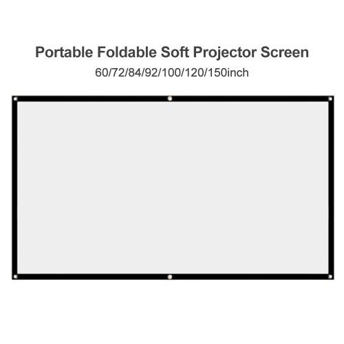 Foldable No Crease Soft Projector Screen Holes Hanging