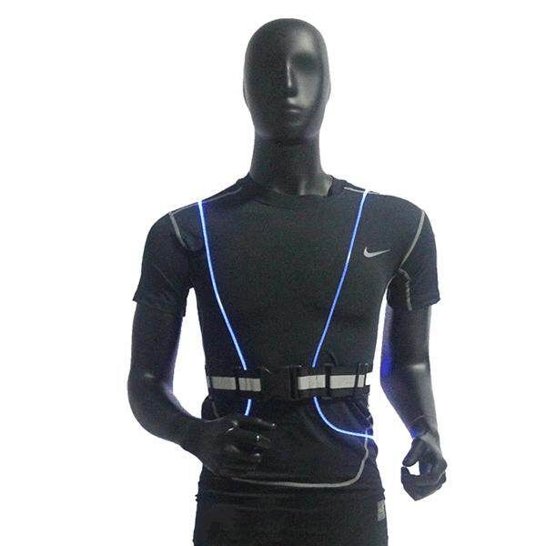 LED Fiber Reflective Night Cycling Running Outdoor Clothes Safety Sports