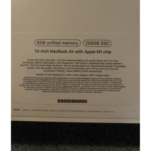 MacBook Air 13.3" Laptop - Apple M1 Chip - 8GB Memory - 256GB SSD  - Silver