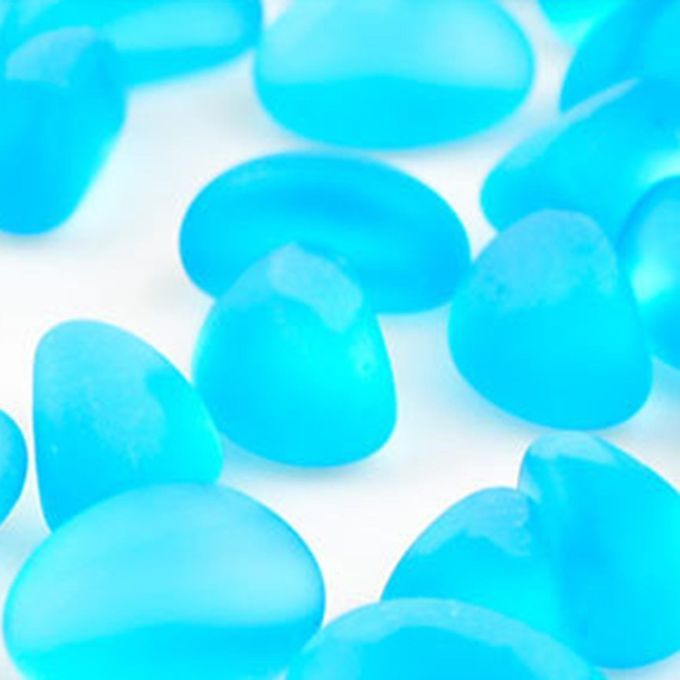 1 Pound Of Beach Sea Beads Blue Falls For Aquarium,