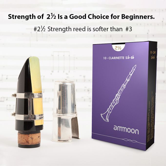 Ammoon Woodwinds Bb Clarinet Traditional Reeds Strength