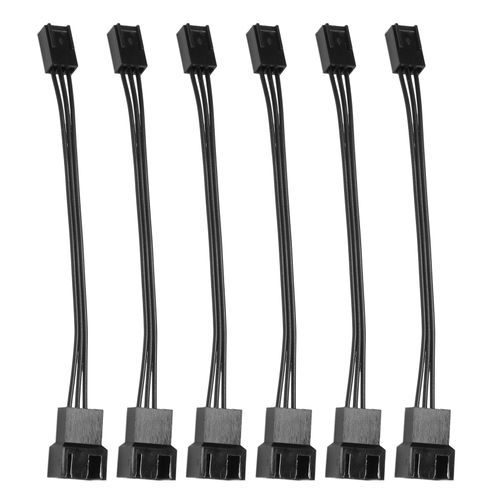 6Pcs 4Pin PWM To 3Pin Standard Fan Adapter