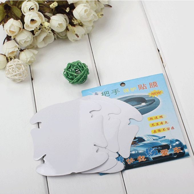 MT  Car Patch Automobile Door Handle Protective Film 4 Piece Door Wrist Sticking