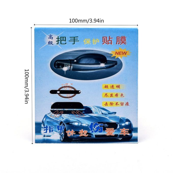 MT  Car Patch Automobile Door Handle Protective Film 4 Piece Door Wrist Sticking