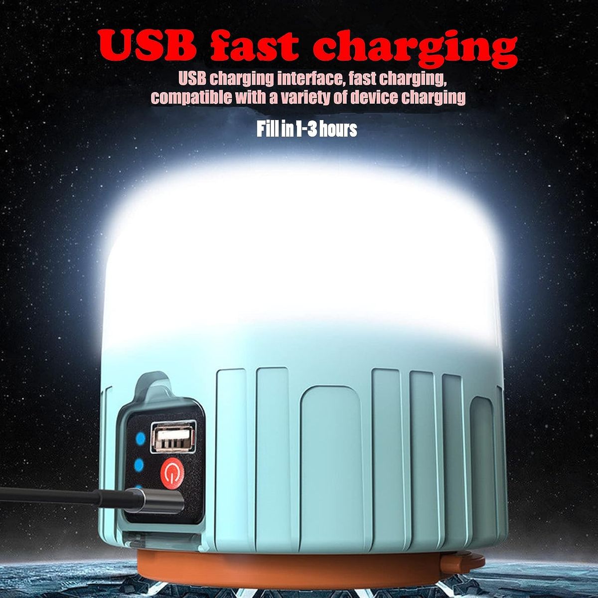 LED Camping Lights Rechargeable Solar Light