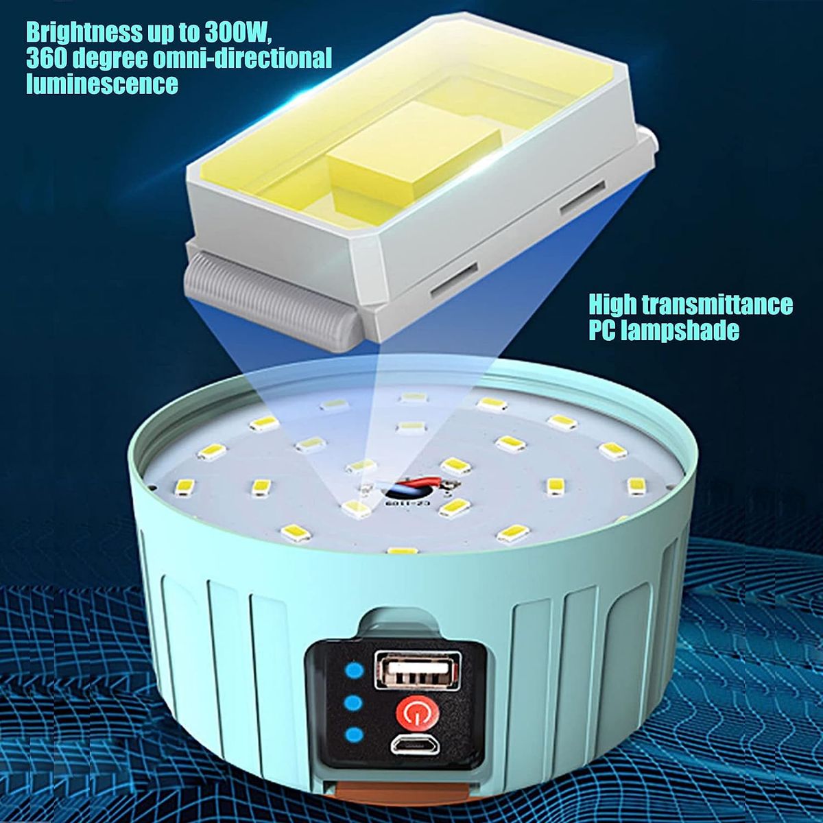 LED Camping Lights Rechargeable Solar Light