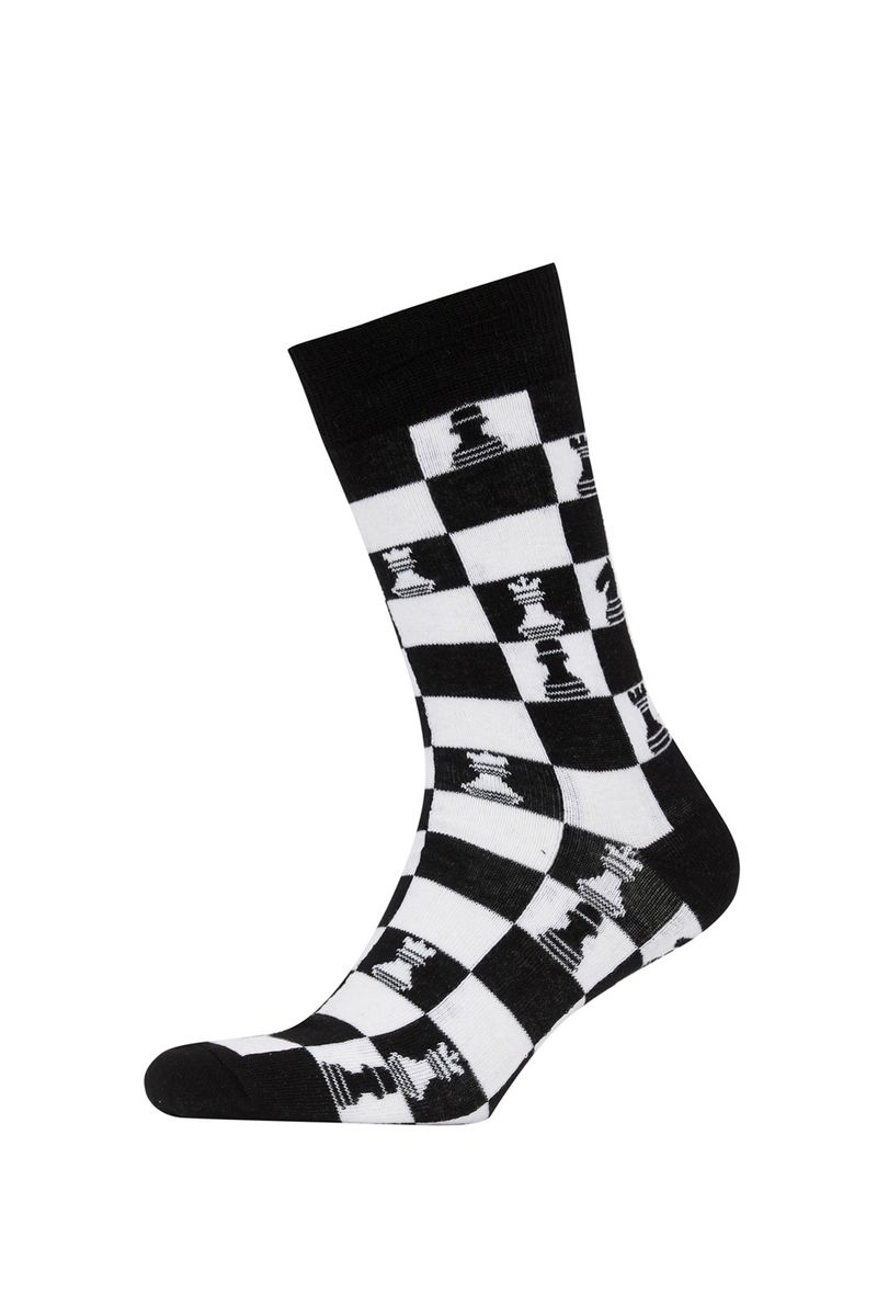 6 Piece Man Casual High Cut Socks - Karma