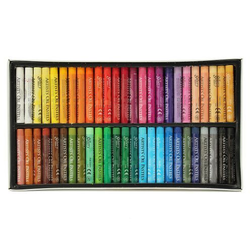 Pack Of 50 Vivid Colors Oil Pastels Inscribe Gallery Drawing