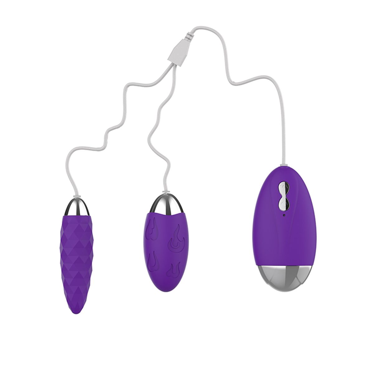Greenbaby EL011 Double Vibrating Egg Set With Wired Remote
