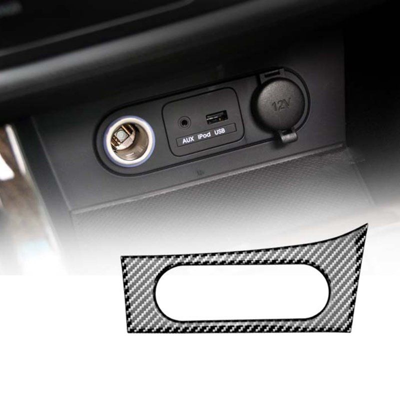 Interior Decoration Real Carbon Fiber Cigratte Switch Cover