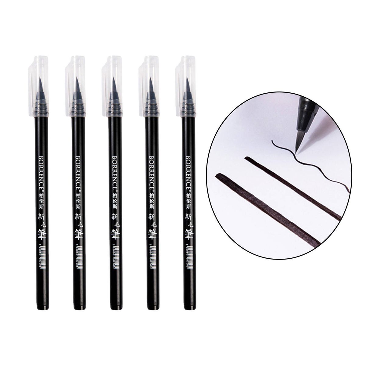 Calligraphy Soft Tip Pen Nylon Wool Brush For Calligrapher Writer