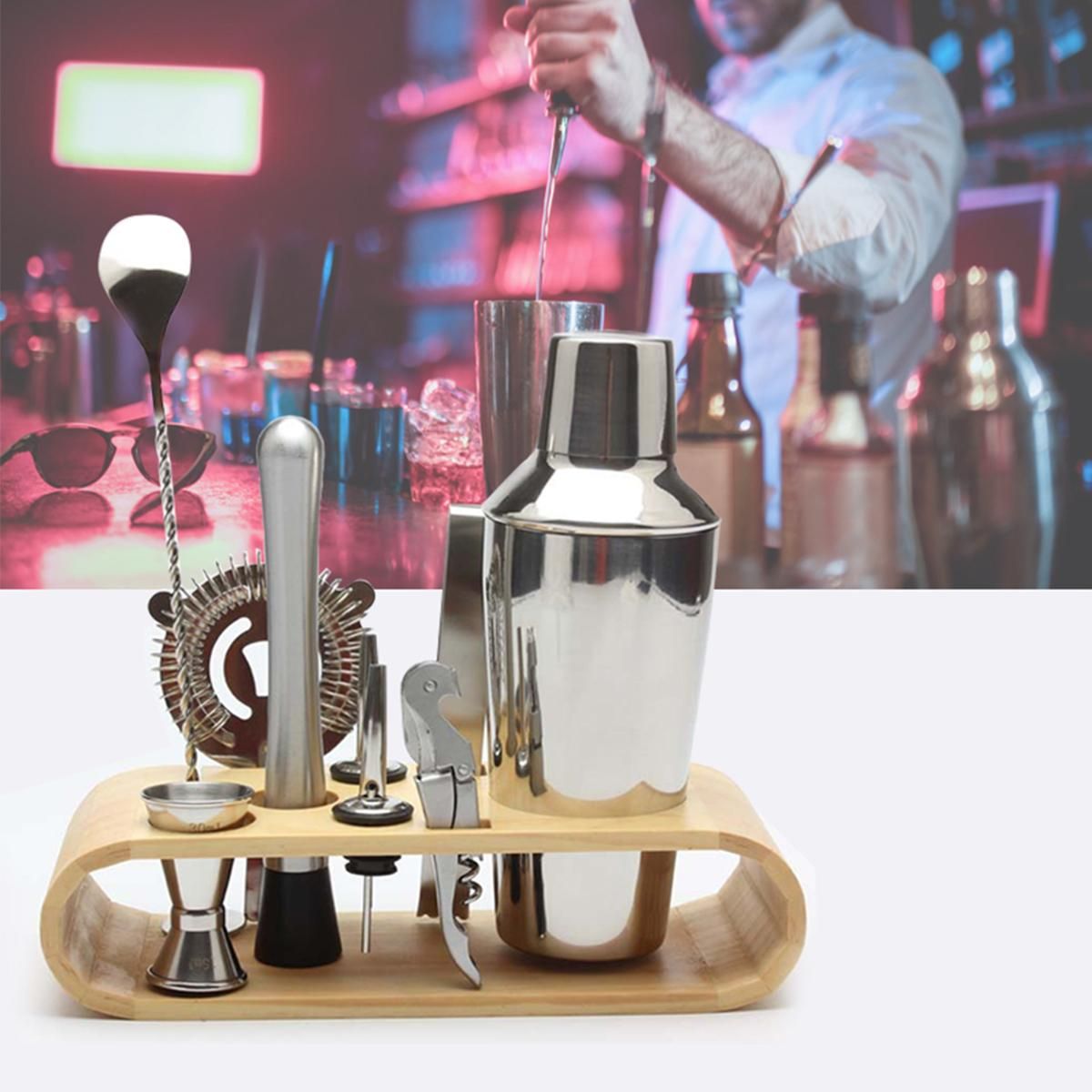 12pcs/set Stainless Steel Liquor Red Wine Cocktail Shaker Bar Wine Mixer-12pcs/set Stainless Steel Liquor Red Wine Cocktail Shaker Bar Wine Mixer
