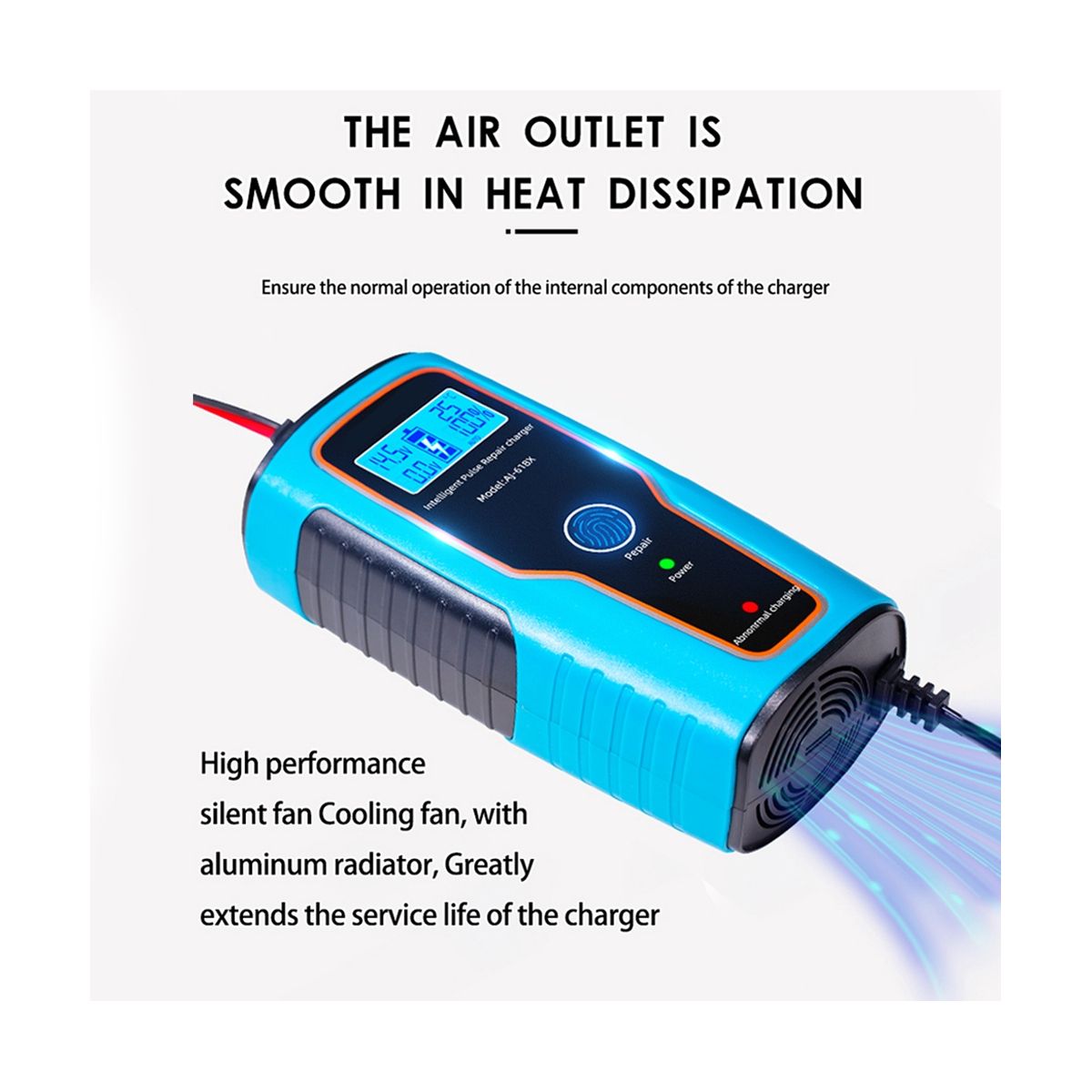 100AH 12V 6A Car Battery Charger Pulse Repair