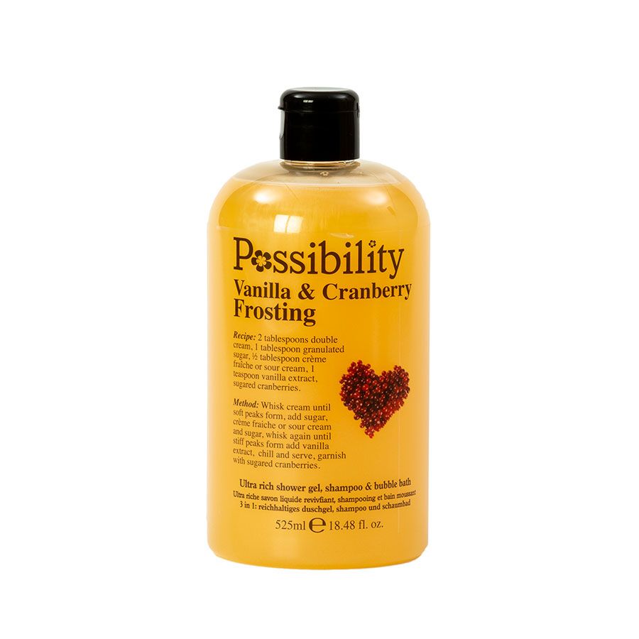 Vanilla And Cranberry Frosting 3 In 1 Shower Gel