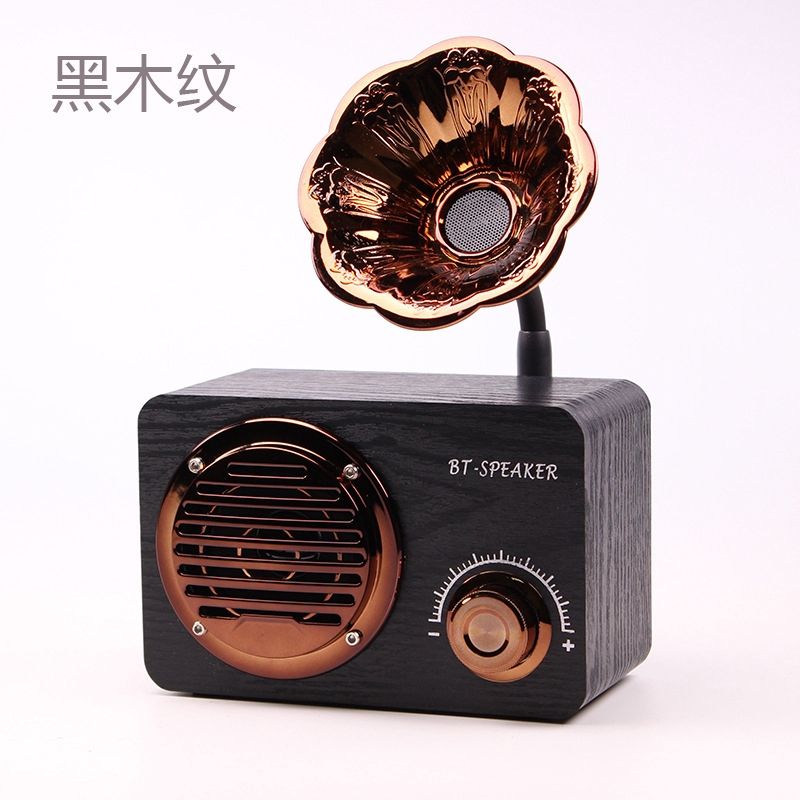 Wooden Retro Bluetooth Speaker Audio Portable Outdoor Speaker Smart Audio
