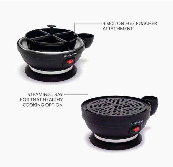 Electric Egg Boiler, Poacher & Steamer - 380W