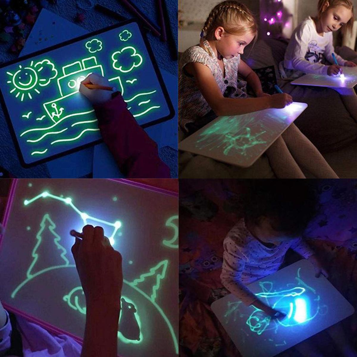 3Pcs UV Spy Pens Invisible Ink UV Light Secret Messages Party Kids