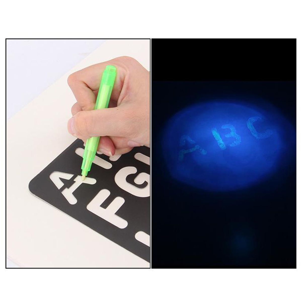 3Pcs UV Spy Pens Invisible Ink UV Light Secret Messages Party Kids