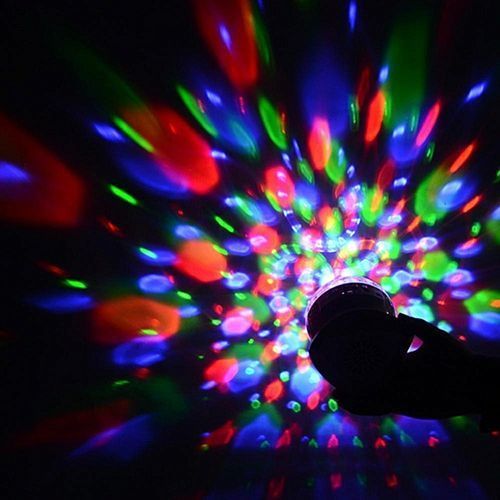 Party/ Disco DJ Bluetooth Speaker With Built-In Light Show,Stage Studio Effects Lighting, RGB Color Changing, LED Crystal Ball Auto Rotating, With Music Player For TF Card,black HT-S